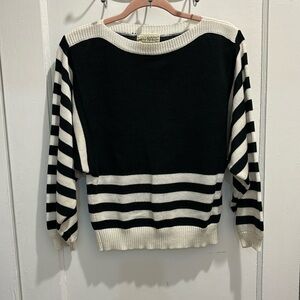 Women's Vintage Mister Noah Black and White Sweater Size Medium